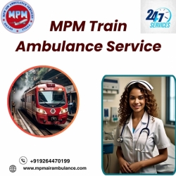 Choose MPM Train Ambulance Service in Indore with advanced medical facilities.