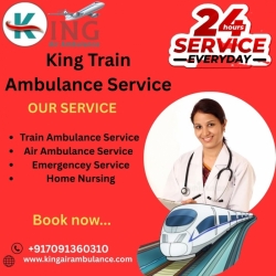 King Train Ambulance in Siliguri provides medical access in critical emergency situations