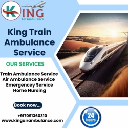 There are many benefits of using King Train Ambulance in Bhopal