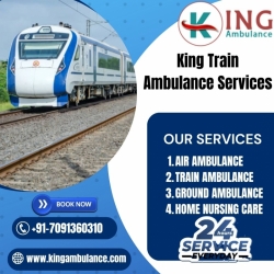 Book the Most Reliable King Train Ambulance Service in Delhi