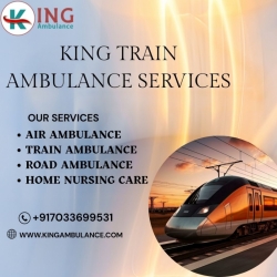 Book King Train Ambulance in Delhi with High Advanced Medical Equipments