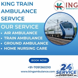 Select King Train Ambulance Service in Ranchi with Proper Medical Support Team 