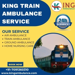 Select King Train Ambulance in Ranchi with advanced Medical Setup