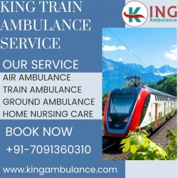 Select king Train Ambulance Service in Patna to Quick Transfer Patient