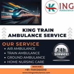 Select Risk-Free King Train Ambulance Service in Delhi to Secure Transfer 