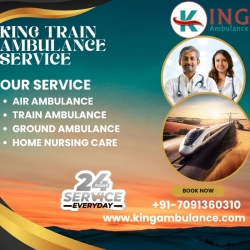 Select King Train Ambulance in Patna for Quick Transfer Sick Patient 