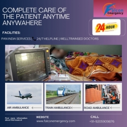 Planned Coordination is used to help patients in Falc Emergency in Patna in its Ambulance