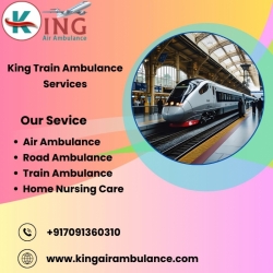 Select King Train Ambulance Service in Patna with Latest medical Facilities