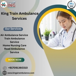 King Train Ambulance in Bangalore serves patients till the last minute during travel