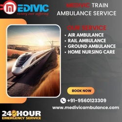 Select Medivic Train Ambulance Service in Jabalpur for Quick Transfer at a Low Cost