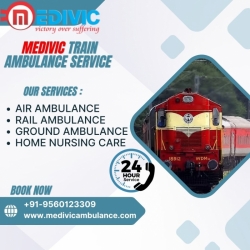 Medivic Train Ambulance Service in Raipur Provides the Best of All Medical Care on Time 