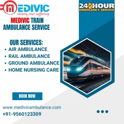 Medivic Train Ambulance in Allahabad which provides the Excellent Patient Transfer