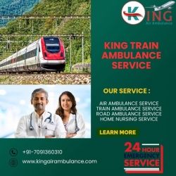  King Train Ambulance in Patna provides Sprightly care and hasty medical transport
