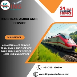  King Train Ambulance provides professional emergency care to patients in Delhi