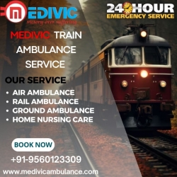 Pick Medivic Train Ambulance Service in Chennai to Acute and Secure Transfer 