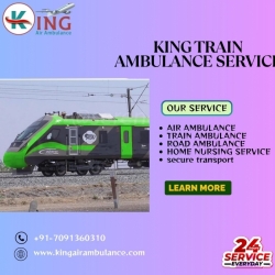  Select risk-free King Train Ambulance Services in Guwahati to transport your injured patient